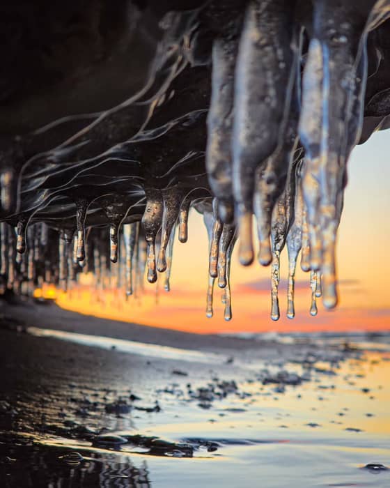 In winter, the Baltic Sea takes on a completely different