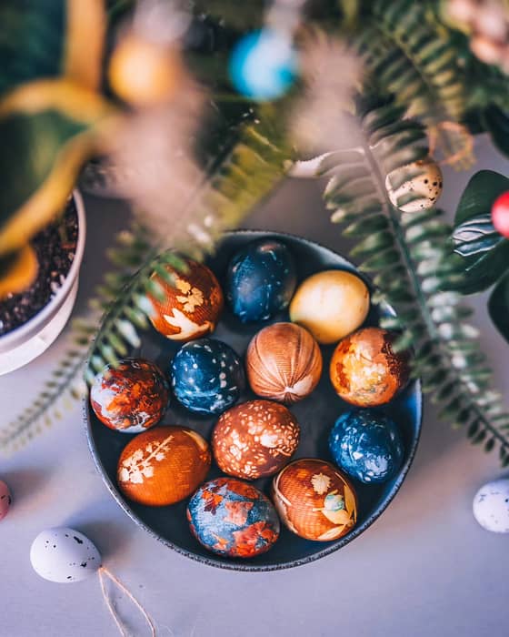  During Easter, dye eggs, gather willow branches, and take