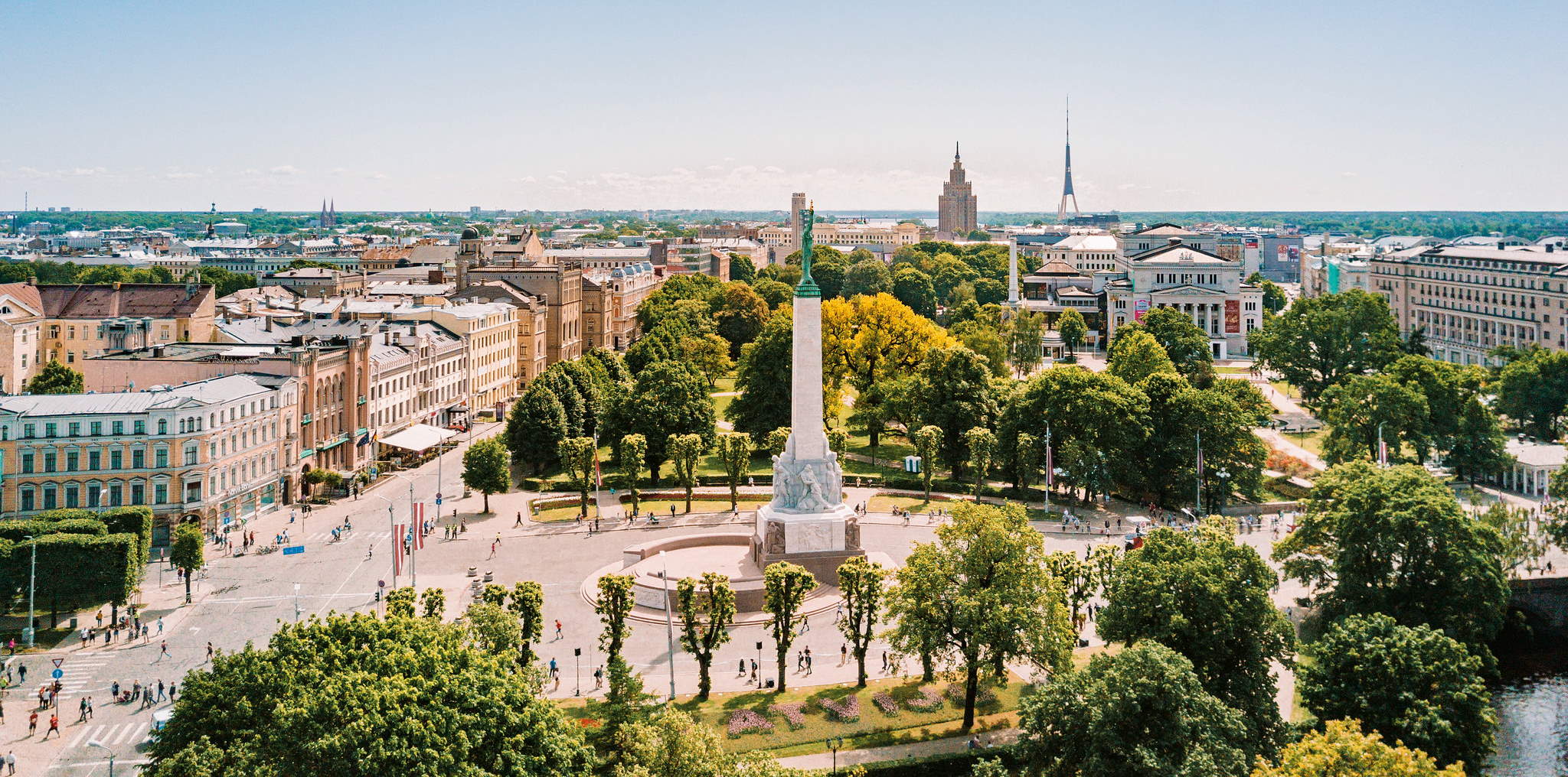Riga panorama — the starting point for luxury travel from Latvia