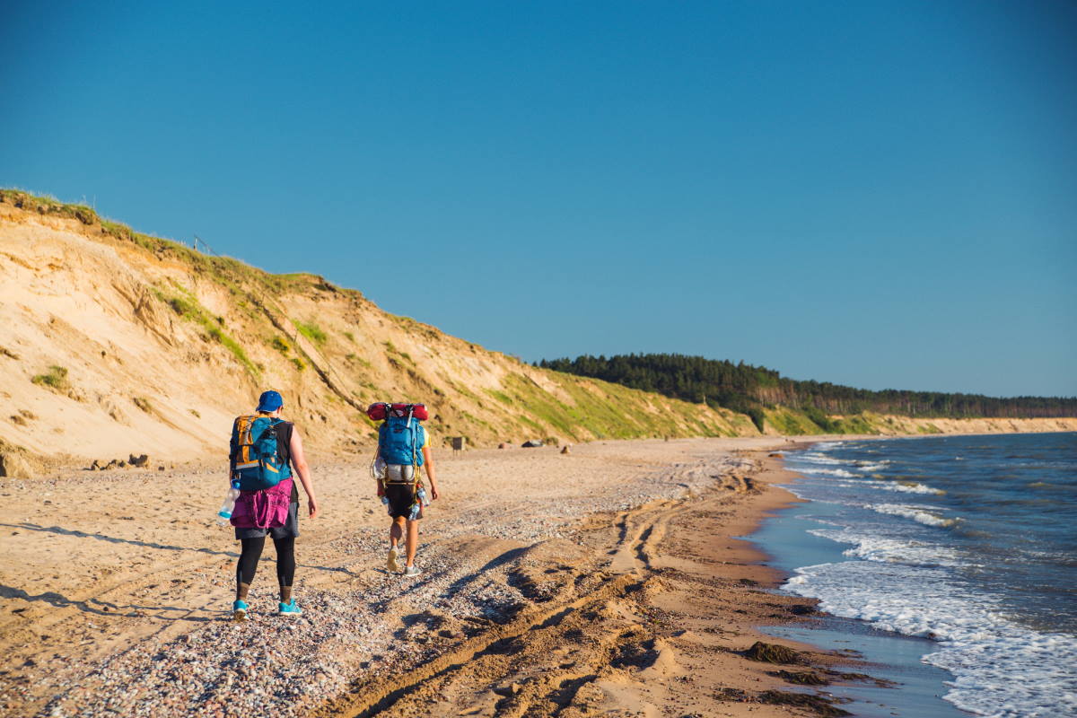 Adventure hiking trails in Latvia nature