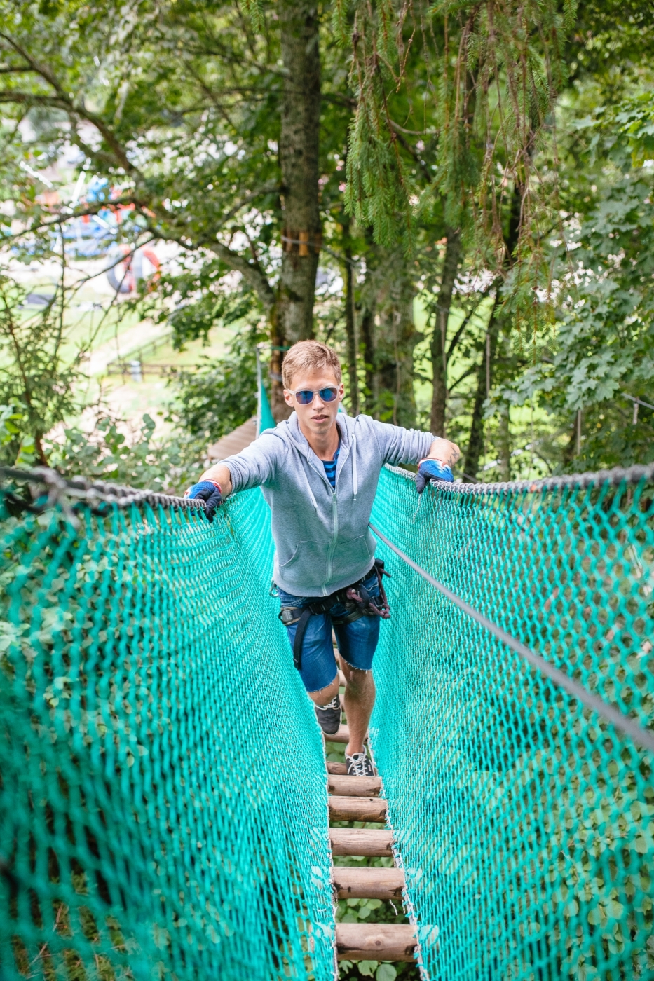 Tarzāns adventure park in Sigulda — obstacle courses in the Gauja Valley