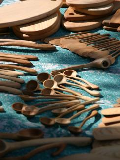 Traditional Latvian craftsmanship – wooden spoons.
