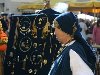 Latvian traditional brooches and trinkets.