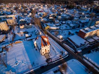 Gulbenes baznīca saullēktā