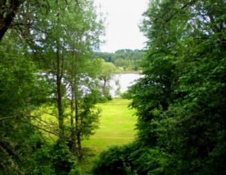 Skats no Skrīveru Dendroloģiskā parka uz Daugavu