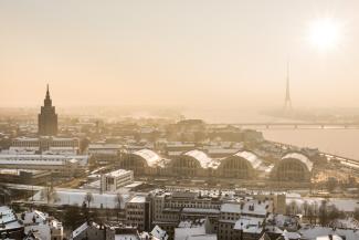 View of Riga from St Peter's Church Tower