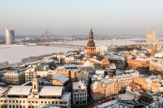 View of Riga from St Peter's Church Tower